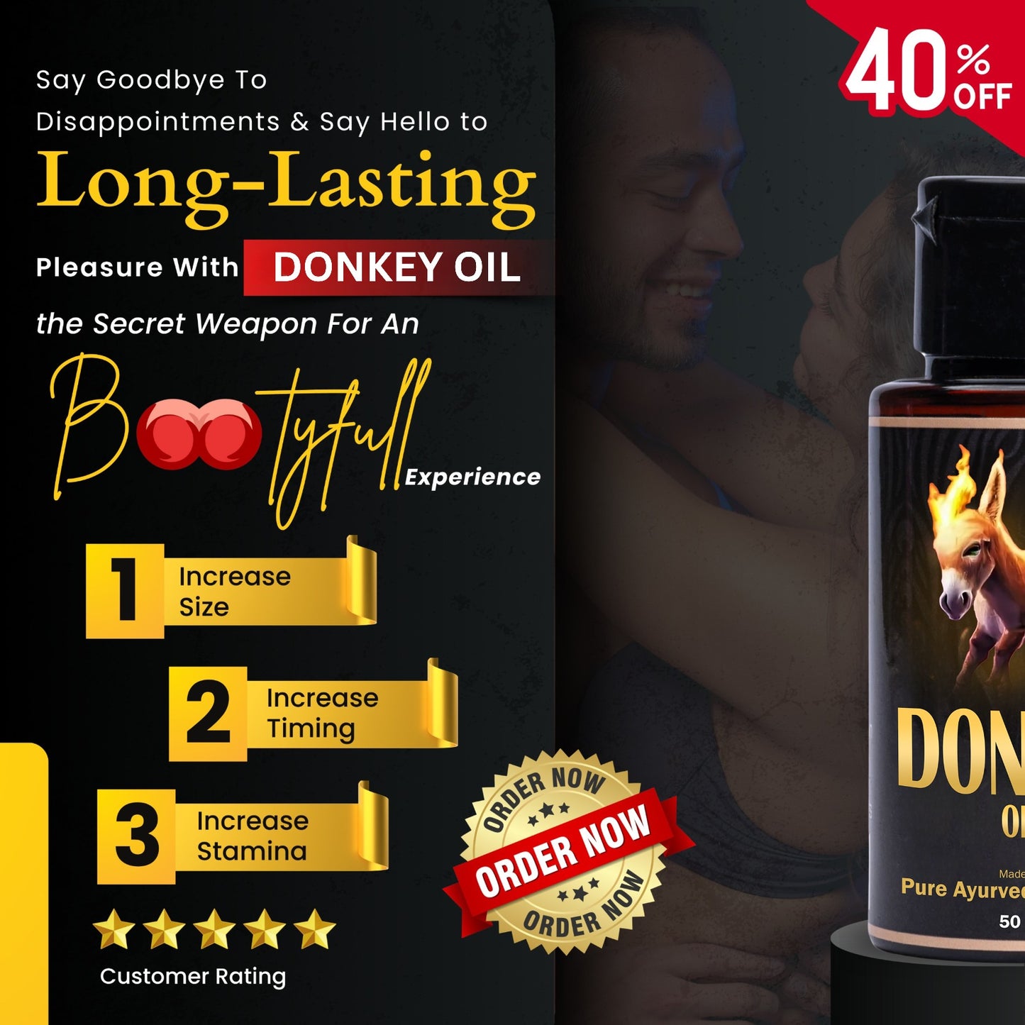 DONKEY OIL FOR STAMINA INCREASE